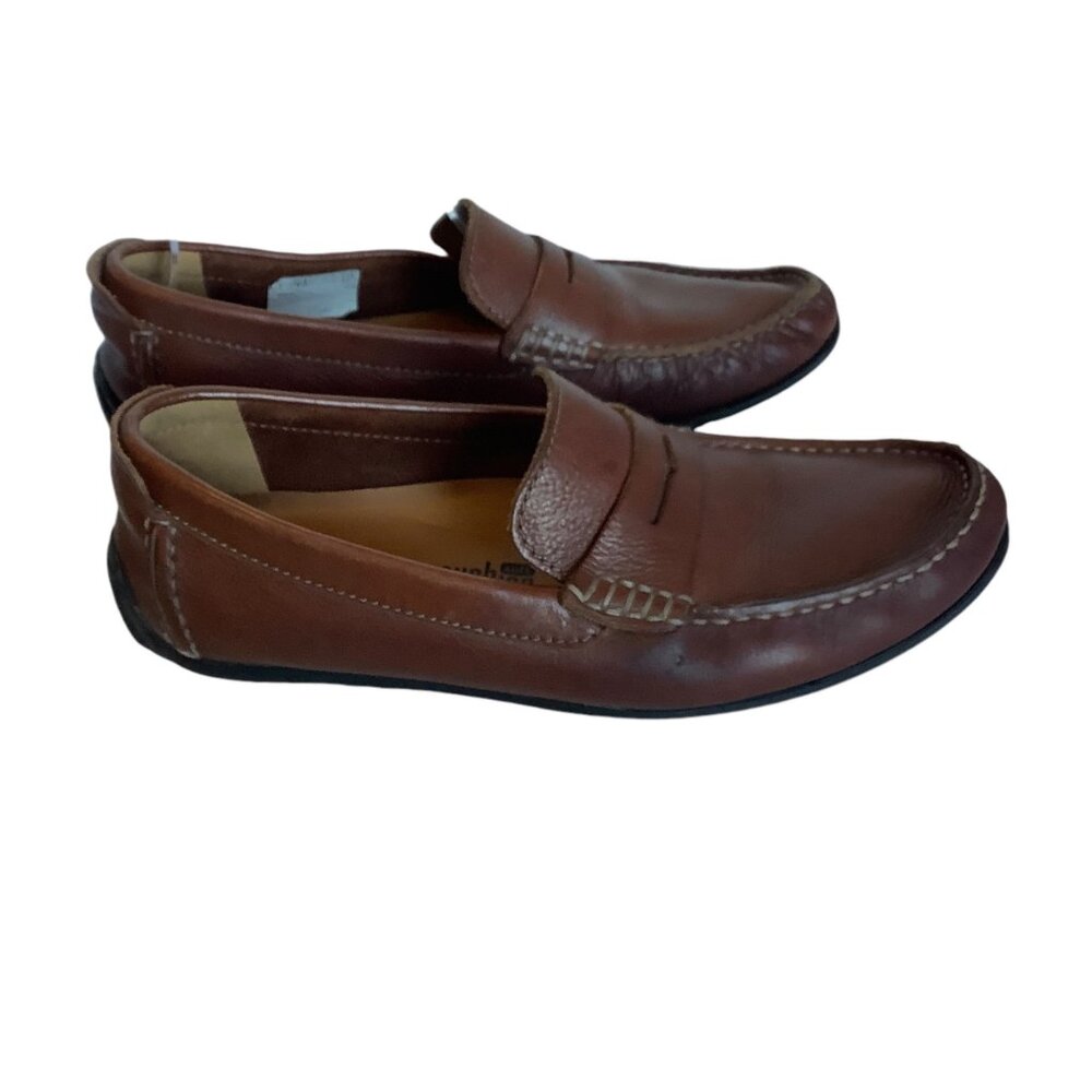 Clarks Hamilton Way Driving Style Penny Loafers Men Size 7.5 Brown Leather